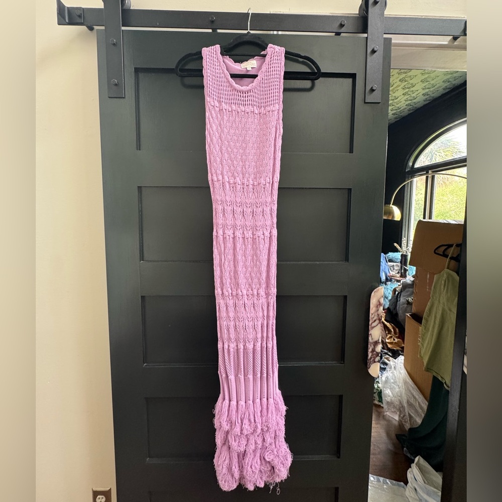 Ronny Kobo Collection Lilac Knit Dress